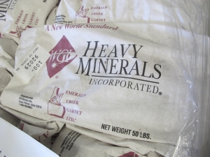 LOT (80) BAGS ABRASIVES, PARTICLE TYPE, BLASTING KIND, 30 X 40 GRIT. 50 LB BAG (W-44) LOADING & HANDLING FEE $15-